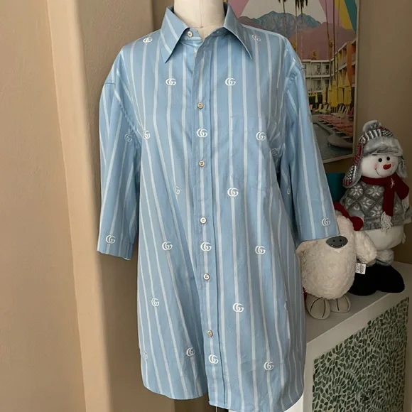 GUCCI Botton Down Shirt NWT - Picture 1 of 8